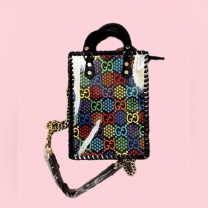 New Listing!!! 
Handmade Multicolor Designer Crossbody Tote Bag